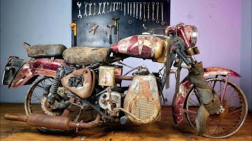 Old Bullet Full Restoration | Royal Enfield Bullet modification 🔵