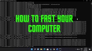 How To Fast Your Computer | How to clean Your Computer PC Using Command Prompt.