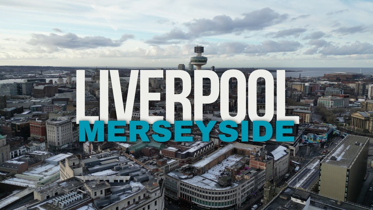 Liverpool, Merseyside, UK - Drone Flight