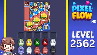 Pixel Flow Level 2562 Solution Walkthrough