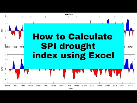 How to calculate SPI data using Microsoft Excel | Standardized Precipitation Index | Drought Index