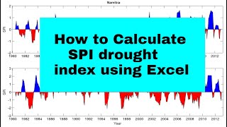How to calculate SPI data using Microsoft Excel | Standardized Precipitation Index | Drought Index screenshot 4
