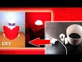 Home Decor - Heart - Little Man - PVC pipe - How to pixar lamp - Creative LED Night Light / #PVC