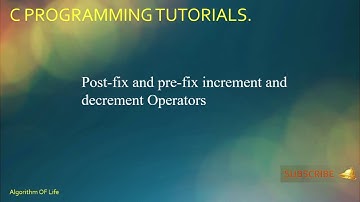 22.Post and Pre - increment & decrement operators in c | c programming | turbo C++  IDE