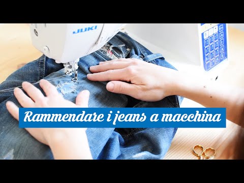 Rammendare i jeans a macchina - TUTORIAL