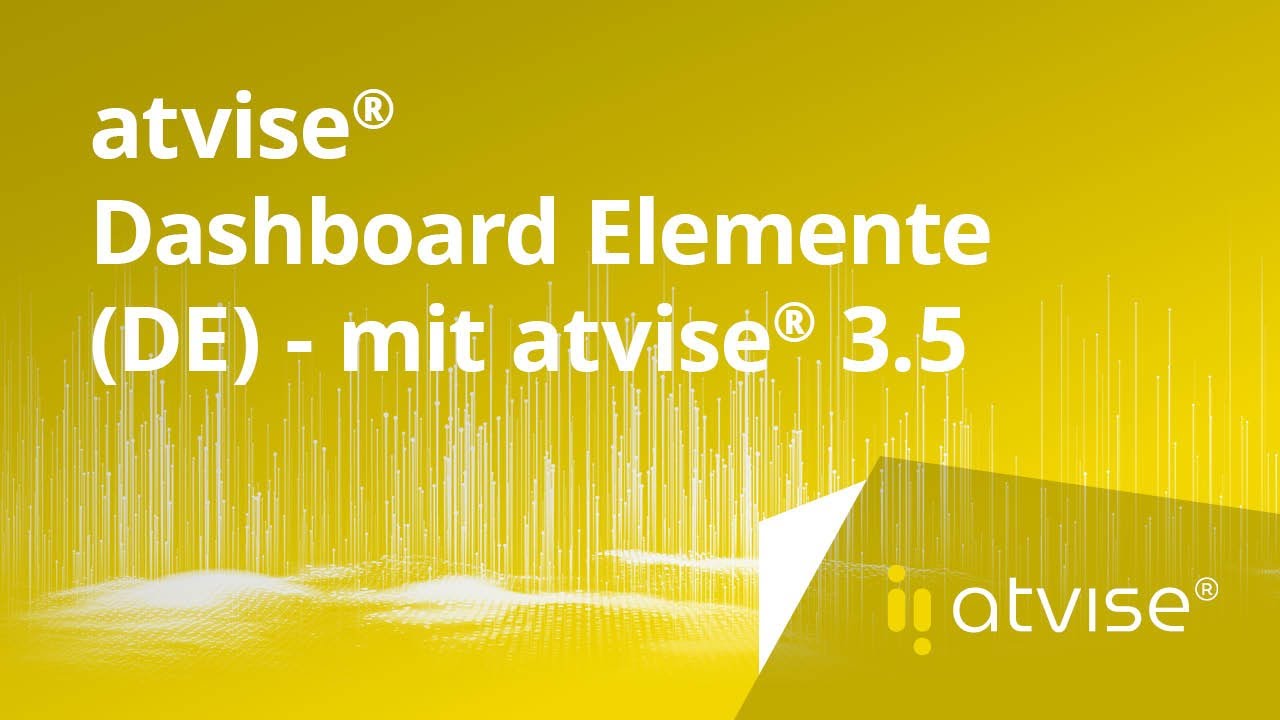 Atvise Monitor atvise® Dashboard Elemente (DE) - mit atvise® 3.5 - YouTube