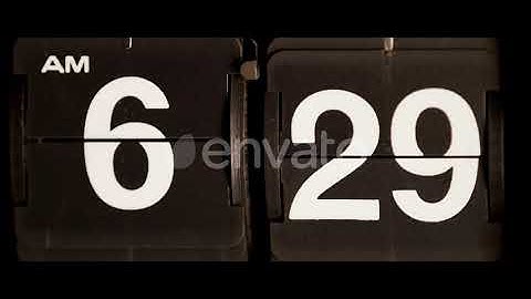 Flip Clock | Stock Footage - Envato elements