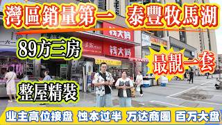 灣區銷量第一 | 業主搶先放盤！泰豐牧馬湖| 最靚一套 | 89 方三房 | 全屋精裝 | 拎包入住 | 萬達商圈 | 百萬大盤 | 雙學府環繞#惠州樓盤 #惠州房產 #港人置業 #二手筍盤