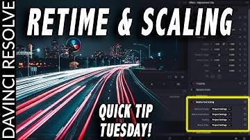 DaVinci Resolve 16 Retime Clip Settings | Quick Tip Tuesday