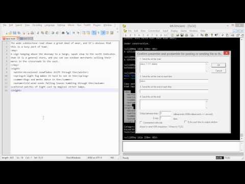 Using an input file with MUSHclient