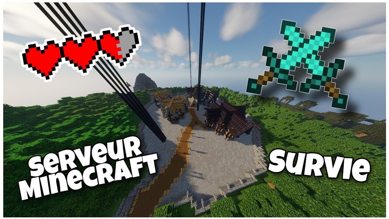 J’ai créé mon propre de serveur sur #minecraft survie #1 😜 - YouTube