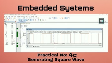 Practical 4c: Interface 8051 with D/A converter and generate square wave on oscilloscope