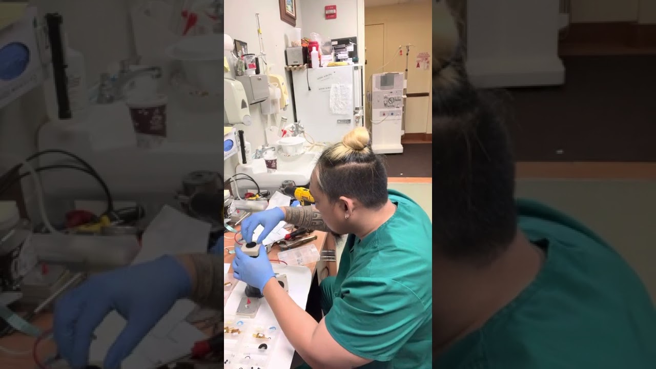 #222 P2) REPLACING UF PUMP PLUNGER, CONDUCTIVITY HIGH. TMP PROBLEM ON DIALYSIS MACHINE..