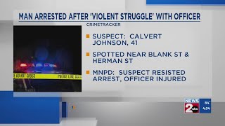 Man arrested after 'violent struggle' with MNPD officer