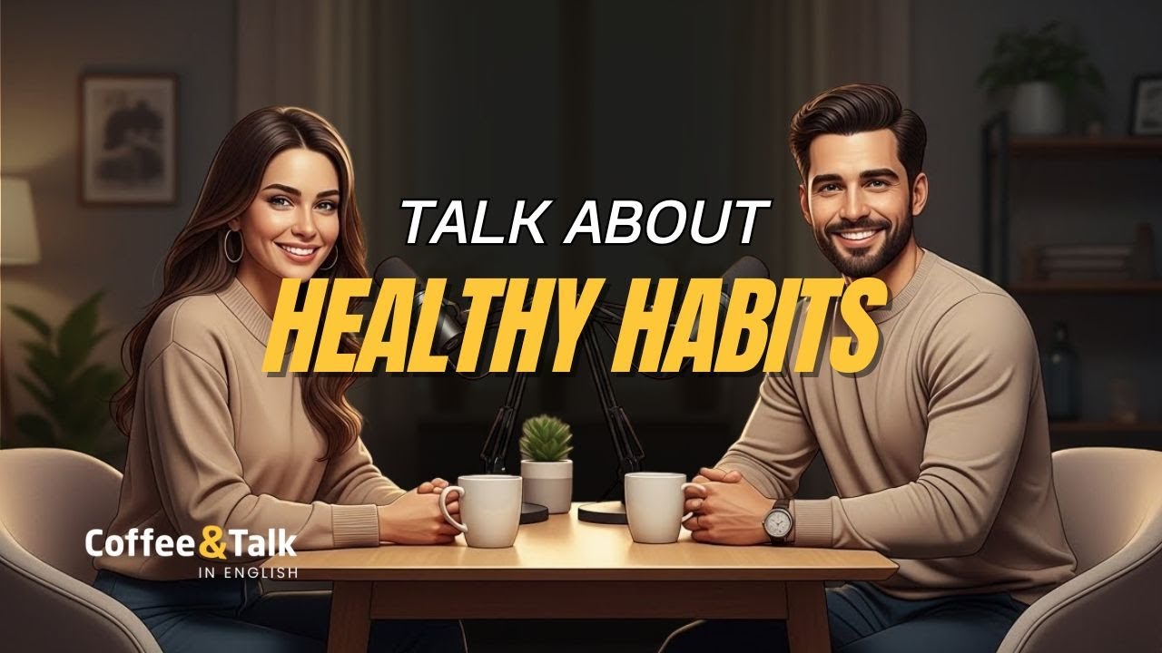 Talk About Healthy Habits in English ☕🥗 | Conversation Practice