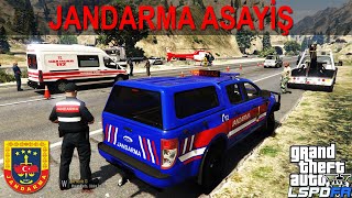 GTA 5 JANDARMA MODU-OTOYOLDA ZİNCİRLEME KAZA ARAÇ TAKLA ATTI !! -LSPDFR#16