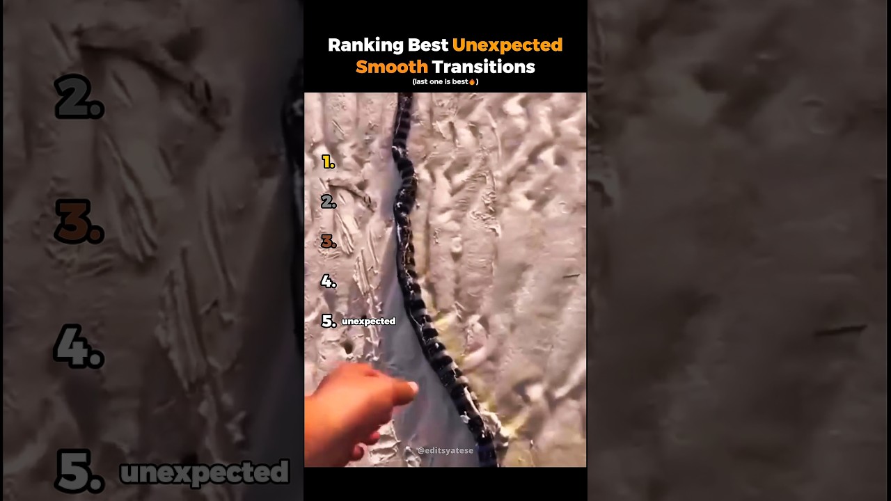 Ranking Best Unexpected Smooth Transitions 
