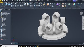 Part design exercise -13 using Autodesk inventor professional 2026
