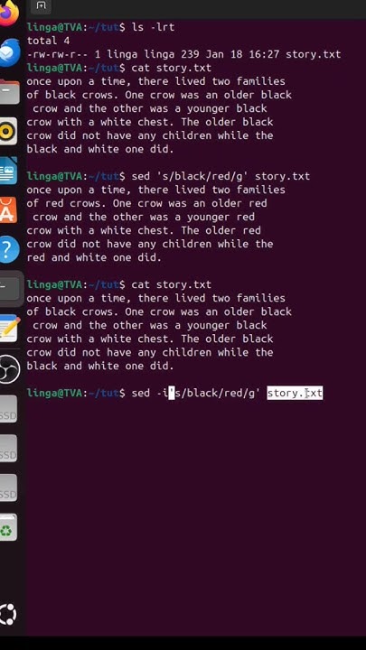 sed command - Linux/Unix - YouTube