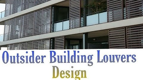 Outsider Balcony louvers Design  | revit architecture | Autodesk Revit Architecture
