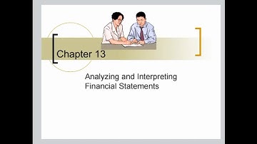 ACTT101 - chapter 13-   analyzing financial statements شرح | by Bonnie Fouzou