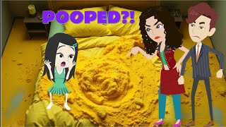 Mina Pooped In Her Bed