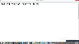 Clustering algorithm implementation using weka explorer