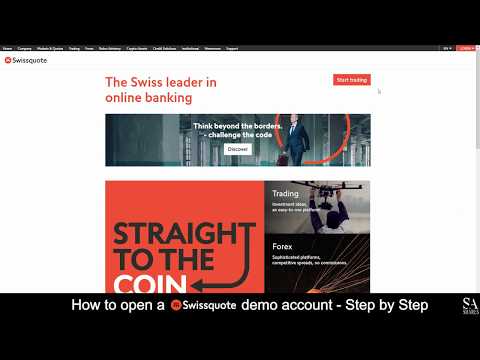 How to Open a Swissquote Demo Account - A Step By Step Guide for Beginners ?