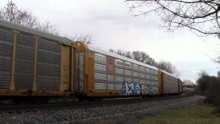 CSX Q249 in Hi Def at Shenandoah Junction,WV on 12/21/13