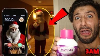 Calling Santa Claus On Facetime At 3am  Laxatives In Santas Milk catching Santa Part 2
