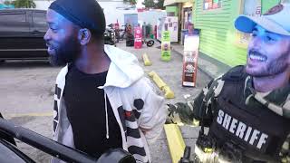 ICE PINS MAN RUNNING FROM PATTY MAYO