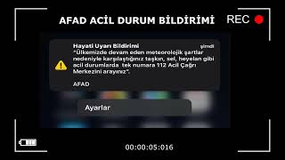 AFAD Acil Durum Uyarı Sesi Resimi