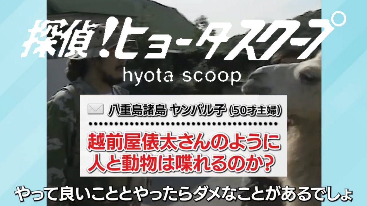 探偵！ヒョータスクープ「越前屋俵太さんのように動物と話せるのか