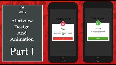 Alertview with Design and Animation (Part 1)