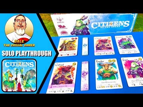 CITIZENS OF THE SPARK Board Game Solo Playthrough | Thunderworks Games