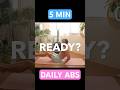 5 min abs workout at home #5minuteabs #shorts #homeworkout