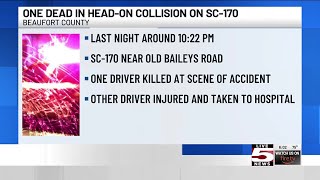 VIDEO: Beaufort Co. head-on crash results in fatality