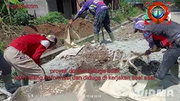 Diduga proyek drnase  tidak ada Pelang imformasi  dan diduga di kerjakan asal asal 