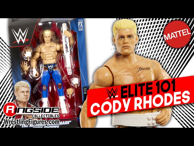 Figurine WWE Elite Cody Rhodes (RWB) - Série Top Picks 2025 Vague 4 - Mattel - Collectionneur - 7