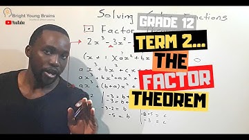 Cubic functions grade 12, The Factor Theorem