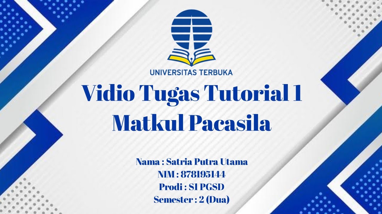 Tugas Tutorial 1 - YouTube