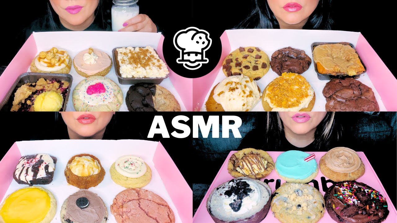 ASMR CRUMBL COOKIES TASTE TEST | No Talking | Mukbang Compilation
