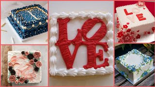 Sequare Cake Ideas/ Valentine's Day Sequare Cake Designs 2021 screenshot 5
