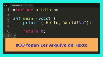 Tutorial de C #33 - fopen Ler Arquivo de Texto