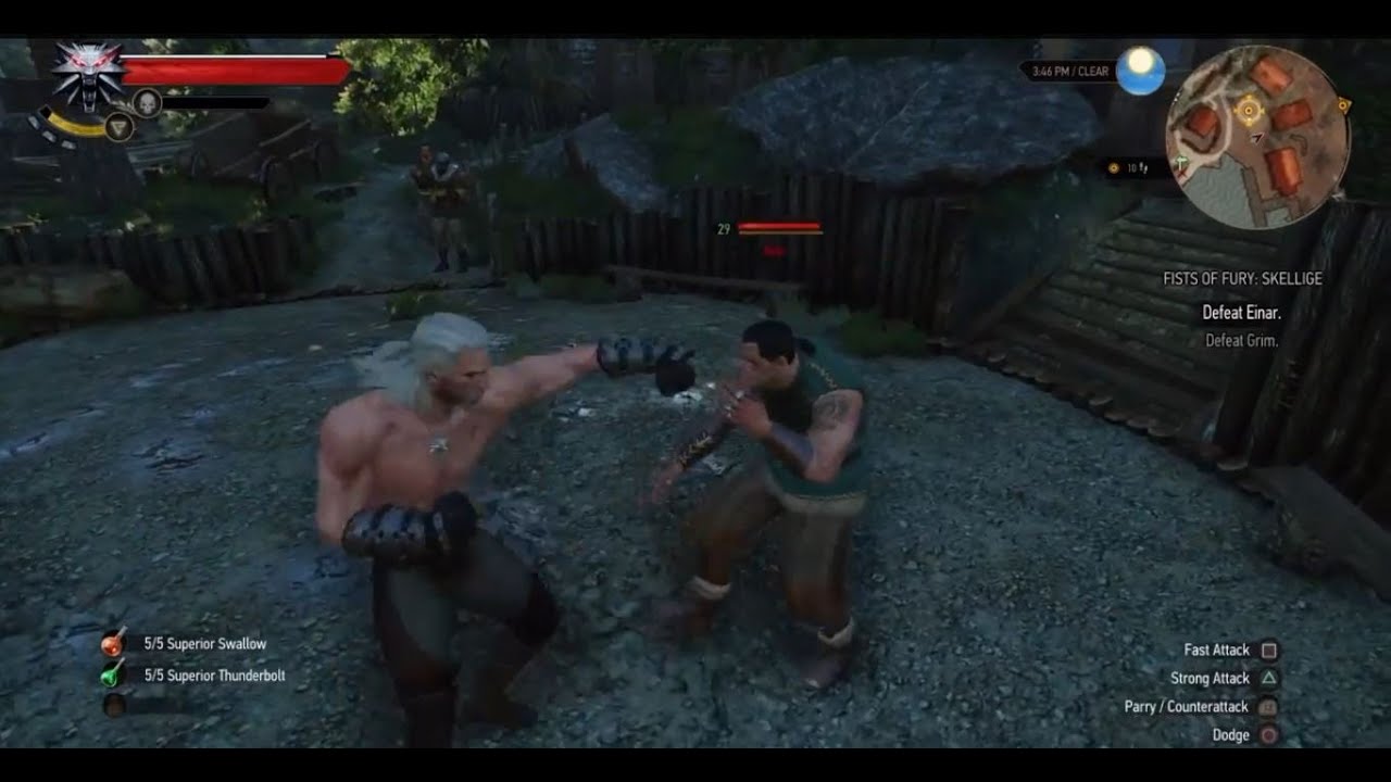 The Witcher 3 Wild Hunt All Fist Fights in Skellige YouTube