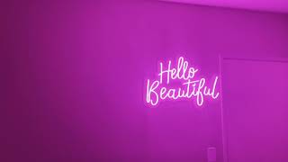 Hello Beautiful LED sign Hello Beautiful LED sign