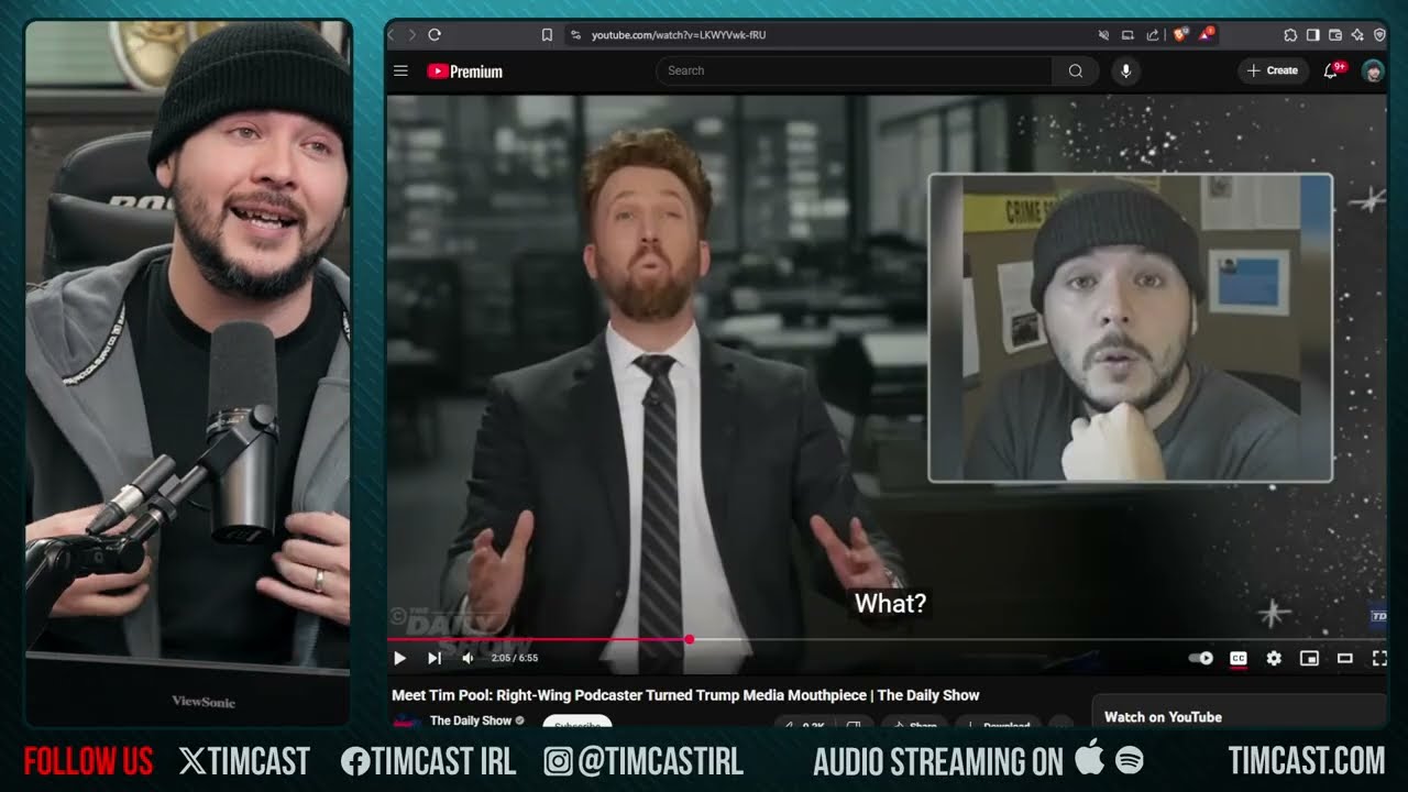 Daily Show SMEARS Tim Pool, Tim ROASTS BACK, Praises Jordan Klepper For Anti Trans Jokes