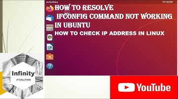 ifconfig command not found ubuntu 18.04 ( check ip address in linux)