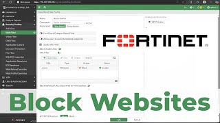 How to Block Website on Fortigate Firewall