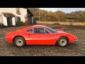 Forza Horizon 4 - 1969 Ferrari Dino 246 GT - Car Show Speed Jump Crash Test . 1440p 60fps.